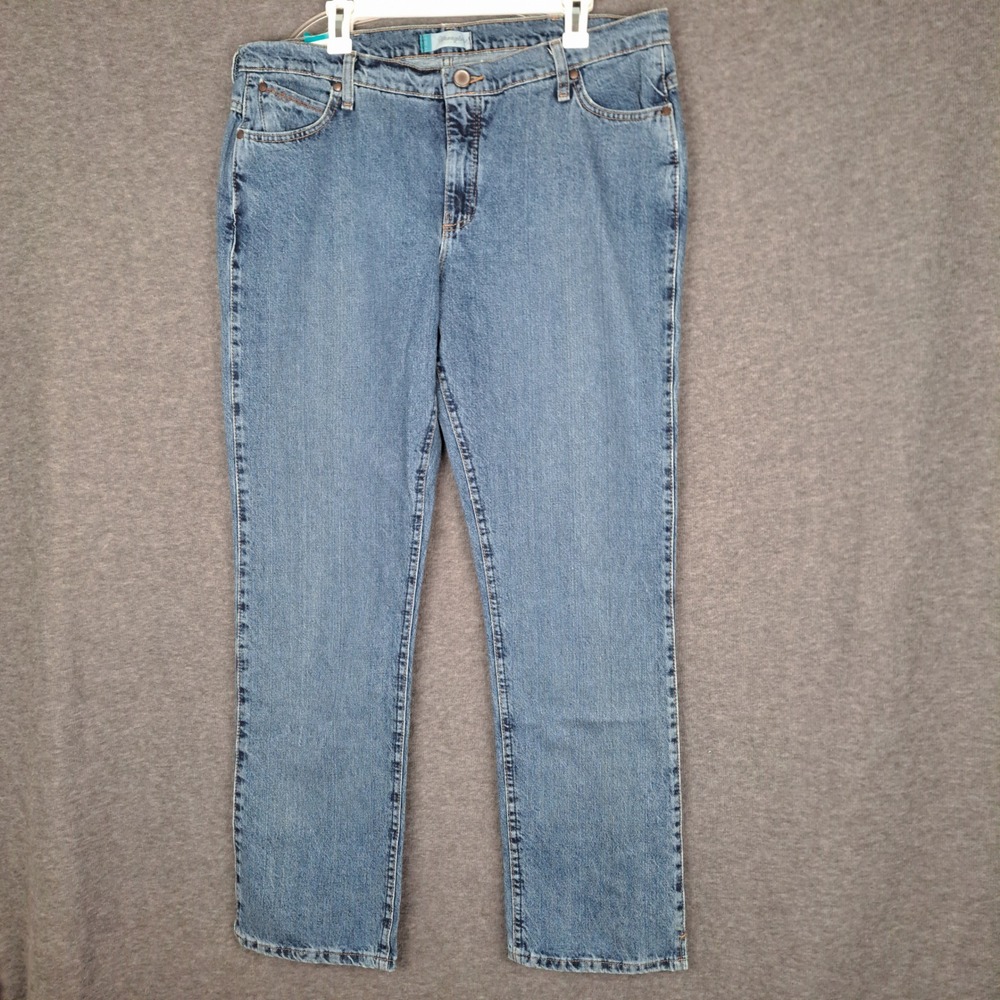 Wrangler Cash Ultimate Riding Jean Womens 17/18x34 Blue Bootcut WRC10AS NWT